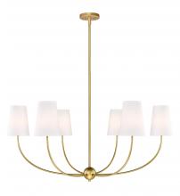  3040-42RB - 6 Light Chandelier