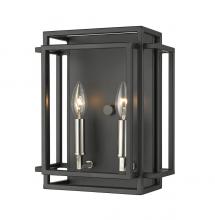  454-2S-BK-BN - 2 Light Wall Sconce