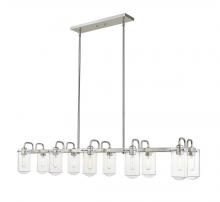  471-10L-BN - 10 Light Linear Chandelier