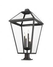  579PHXLXR-533PM-BK - 4 Light Outdoor Pier Mounted Fixture