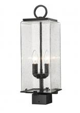  592PHMS-BK - 2 Light Outdoor Post Mount Fixture