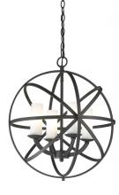  6017-4S-BRZ - 4 Light Chandelier