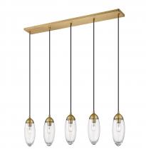  651P-5L-RB - 5 Light Linear Chandelier