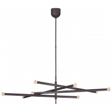  KW 5589BZ-ECG - Rousseau Grande Eight Light Articulating Chandelier