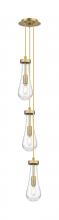 Innovations Lighting 103-451-1P-BB-G451-4CL - Owego - 3 Light - 7 inch - Brushed Brass - Multi Pendant