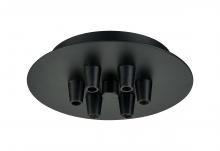  106-BK - 6 Light Round Multi Port Canopy