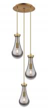  113-451-1P-BB-G451-5SM - Owego - 3 Light - 13 inch - Brushed Brass - Multi Pendant