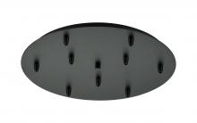  119-BK - 9 Light Round Multi Port Canopy