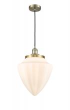 Innovations Lighting 201C-AB-G661-12-LED - Bullet - 1 Light - 12 inch - Antique Brass - Cord hung - Mini Pendant