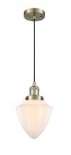  201C-AB-G661-7-LED - Bullet - 1 Light - 7 inch - Antique Brass - Cord hung - Mini Pendant