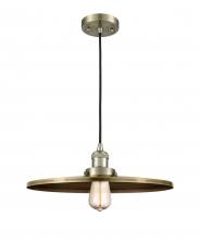  201C-AB-MFR-AB-16-LED - Appalachian - 1 Light - 16 inch - Antique Brass - Cord hung - Mini Pendant