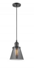 Innovations Lighting 201C-OB-G63-LED - Cone - 1 Light - 6 inch - Oil Rubbed Bronze - Cord hung - Mini Pendant