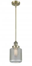 Innovations Lighting 201S-AB-G262-LED - Stanton - 1 Light - 6 inch - Antique Brass - Stem Hung - Mini Pendant