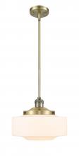 Innovations Lighting 201S-AB-G691-12-LED - Bridgeton - 1 Light - 12 inch - Antique Brass - Stem Hung - Mini Pendant