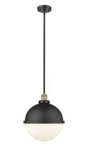  201S-BAB-HFS-121-BK-LED - Hampden - 1 Light - 13 inch - Black Antique Brass - Stem Hung - Pendant