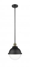  201S-BAB-HFS-82-BK-LED - Hampden - 1 Light - 9 inch - Black Antique Brass - Stem Hung - Mini Pendant