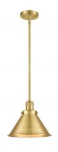  201S-SG-M10-SG-LED - Briarcliff - 1 Light - 10 inch - Satin Gold - Stem Hung - Mini Pendant