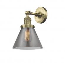  203-AB-G43-LED - Cone - 1 Light - 8 inch - Antique Brass - Sconce