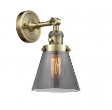  203SW-AB-G63-LED - Cone - 1 Light - 6 inch - Antique Brass - Sconce