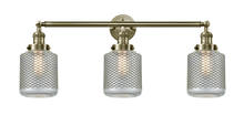  205-AB-G262 - Stanton - 3 Light - 32 inch - Antique Brass - Bath Vanity Light