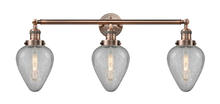  205-AC-G165 - Geneseo - 3 Light - 32 inch - Antique Copper - Bath Vanity Light