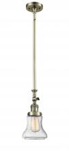  206-AB-G194-LED - Bellmont - 1 Light - 6 inch - Antique Brass - Stem Hung - Mini Pendant