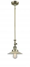  206-AB-G2-LED - Halophane - 1 Light - 9 inch - Antique Brass - Stem Hung - Mini Pendant