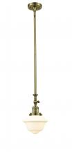  206-AB-G531-LED - Oxford - 1 Light - 7 inch - Antique Brass - Stem Hung - Mini Pendant