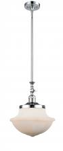  206-PC-G541 - Oxford - 1 Light - 12 inch - Polished Chrome - Stem Hung - Mini Pendant