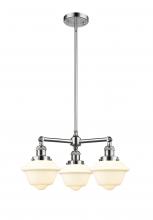  207-PC-G531-LED - Oxford - 3 Light - 20 inch - Polished Chrome - Stem Hung - Chandelier