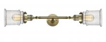  208L-AB-G184 - Canton - 2 Light - 6 inch - Antique Brass - Bath Vanity Light