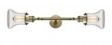  208L-AB-G192 - Bellmont - 2 Light - 6 inch - Antique Brass - Bath Vanity Light