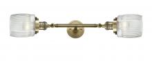  208L-AB-G302 - Colton - 2 Light - 6 inch - Antique Brass - Bath Vanity Light