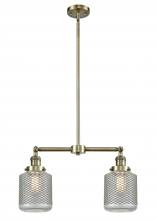  209-AB-G262-LED - Stanton - 2 Light - 23 inch - Antique Brass - Stem Hung - Island Light