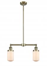  209-AB-G311-LED - Dover - 2 Light - 21 inch - Antique Brass - Stem Hung - Island Light