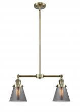 Innovations Lighting 209-AB-G63-LED - Cone - 2 Light - 21 inch - Antique Brass - Stem Hung - Island Light