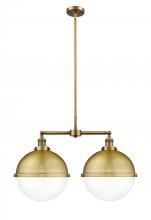 Innovations Lighting 209-BB-HFS-122-BB-LED - Hampden - 2 Light - 18 inch - Brushed Brass - Stem Hung - Island Light