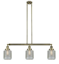  213-AB-G262-LED - Stanton - 3 Light - 39 inch - Antique Brass - Stem Hung - Island Light