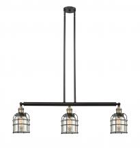  213-BAB-G58-CE-LED - Bell Cage - 3 Light - 39 inch - Black Antique Brass - Stem Hung - Island Light