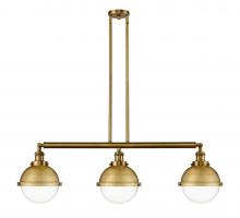 Innovations Lighting 213-BB-HFS-82-BB - Hampden - 3 Light - 42 inch - Brushed Brass - Stem Hung - Island Light