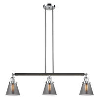 Innovations Lighting 213-PC-G63-LED - Cone - 3 Light - 39 inch - Polished Chrome - Stem Hung - Island Light