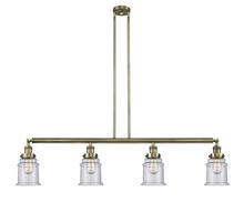 Innovations Lighting 214-AB-G184-LED - Canton - 4 Light - 51 inch - Antique Brass - Stem Hung - Island Light