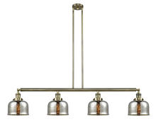  214-AB-G78-LED - Bell - 4 Light - 53 inch - Antique Brass - Stem Hung - Island Light