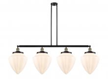  214-BAB-G661-12-LED - Bullet - 4 Light - 50 inch - Black Antique Brass - Stem Hung - Island Light