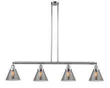 Innovations Lighting 214-PC-G43-LED - Cone - 4 Light - 52 inch - Polished Chrome - Stem Hung - Island Light