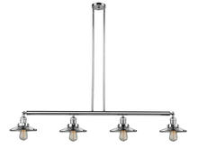  214-PC-M7-LED - Railroad - 4 Light - 53 inch - Polished Chrome - Stem Hung - Island Light