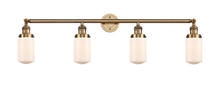  215-BB-G311 - Dover - 4 Light - 43 inch - Brushed Brass - Bath Vanity Light