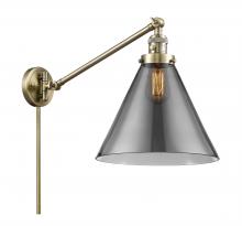  237-AB-G43-L-LED - Cone - 1 Light - 12 inch - Antique Brass - Swing Arm