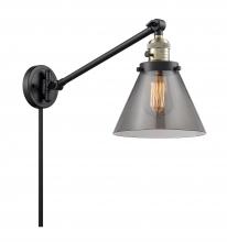  237-BAB-G43-LED - Cone - 1 Light - 8 inch - Black Antique Brass - Swing Arm