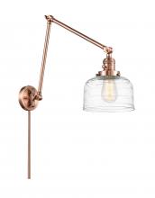 Innovations Lighting 238-AC-G713-LED - Bell - 1 Light - 8 inch - Antique Copper - Swing Arm